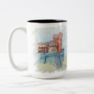 Caneca De Café Em Dois Tons Palácio Pena em Sintra, Portugal