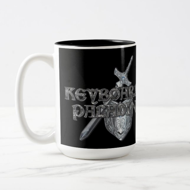 Caneca De Café Em Dois Tons Paladin MMORPG Mug (Esquerda)