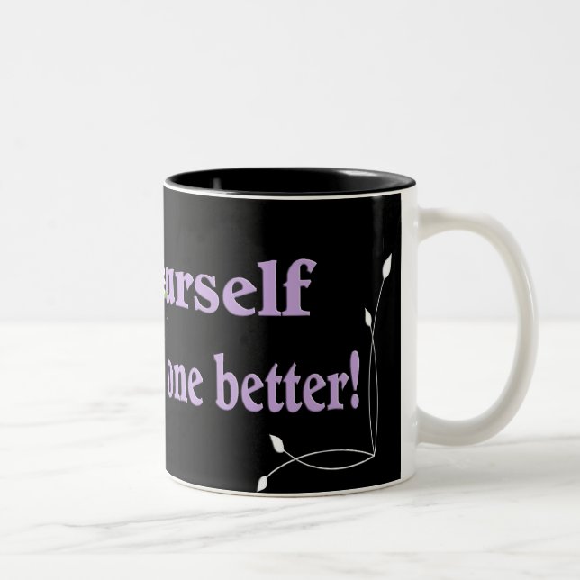 Caneca De Café Em Dois Tons Palavras Verdadeiras (Direita)
