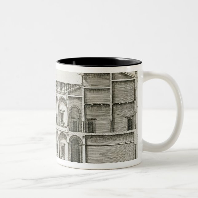 Caneca De Café Em Dois Tons Palazzo di Santo Spirito, de "dos di Roma (Direita)