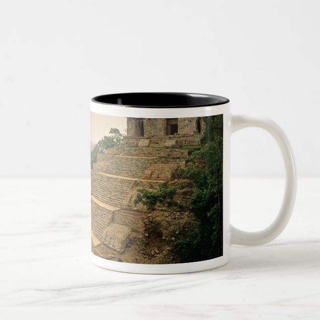 Caneca De Café Em Dois Tons Palenque, Chiapas, México, Maia (Direita)