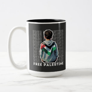 CANECA DE CAFÉ EM DOIS TONS PALESTINA LIVRE