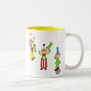 Caneca De Café Em Dois Tons Palhaços de Circo