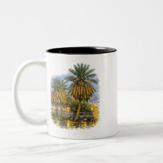 Caneca De Café Em Dois Tons Palm tree
