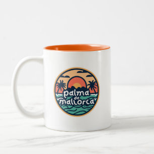 Caneca De Café Em Dois Tons Palma de Maiorca