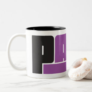 Caneca De Café Em Dois Tons Pana Black and Purple