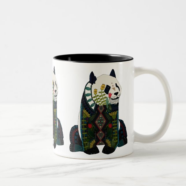 Caneca De Café Em Dois Tons panda (Direita)