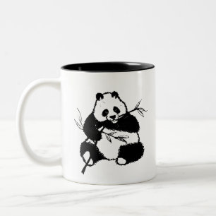 Caneca De Café Em Dois Tons Panda