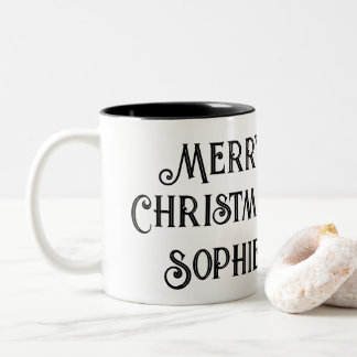 Caneca De Café Em Dois Tons Panda Christmas Mug