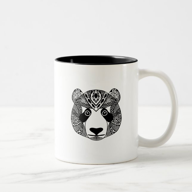 Caneca De Café Em Dois Tons Panda inspirada (Direita)