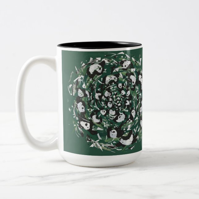 Caneca De Café Em Dois Tons Panda-mônio (Esquerda)