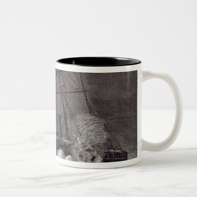 Caneca De Café Em Dois Tons Pandora beliscou no gelo (Direita)