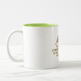 Caneca De Café Em Dois Tons Pangolin Conservation & Research Foundation Mug