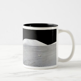 Caneca De Café Em Dois Tons Panorama de Apollo 17
