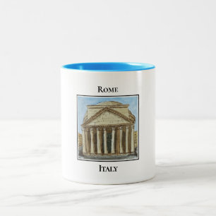 Caneca De Café Em Dois Tons Panteão, Roma Itália