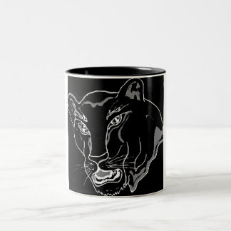 Caneca De Café Em Dois Tons Pantera preta