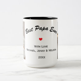 Caneca De Café Em Dois Tons Papa Coffee Mug