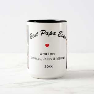 Caneca De Café Em Dois Tons Papa Coffee Mug