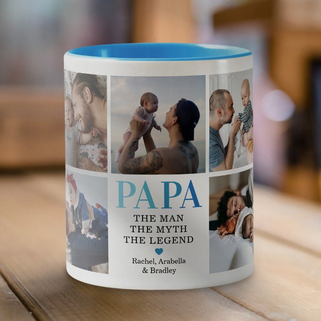 Caneca De Café Em Dois Tons Papa O Homem O Mito A Legenda Foto (Criador carregado)