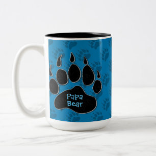 Caneca De Café Em Dois Tons Papa Urso Pai