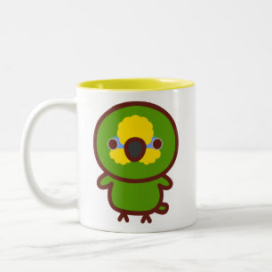 Caneca De Café Em Dois Tons Papagaio-de-asa-laranja