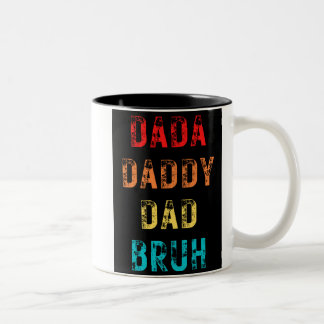 Caneca De Café Em Dois Tons Papagaio De Café De Dois Tons, Bruh Pai