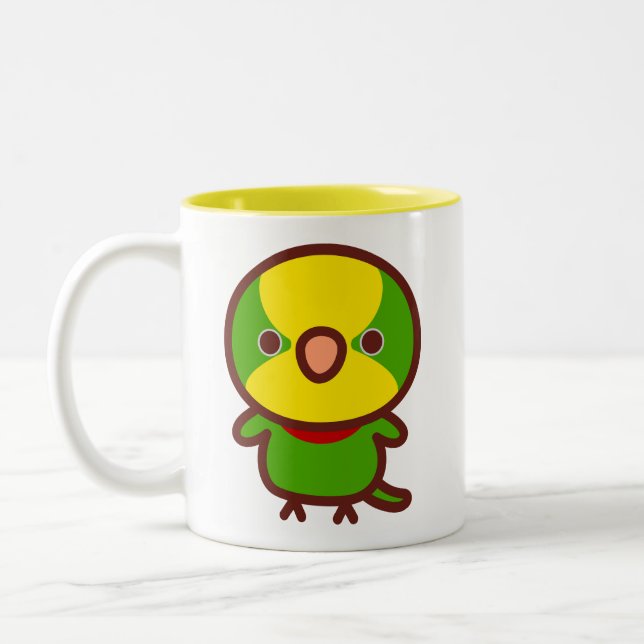 Caneca De Café Em Dois Tons Papagaio soberbo (Esquerda)