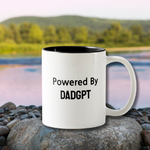 Caneca De Café Em Dois Tons Papai Aniversário Engraçado - Desenvolvido Por Dad