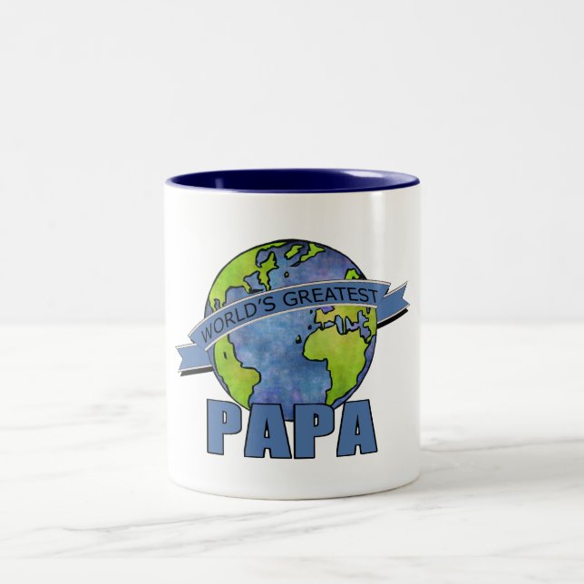 Caneca De Café Em Dois Tons Papai do Mundo (Centro)