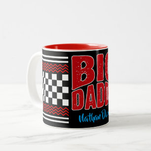 Caneca De Café Em Dois Tons Papai Grande com Seu Nome em Preto