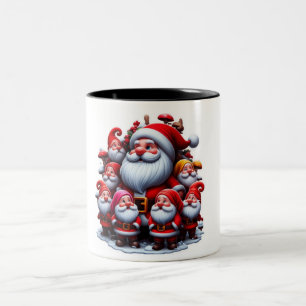 Caneca De Café Em Dois Tons Papai Noel
