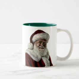 Caneca De Café Em Dois Tons Papai Noel
