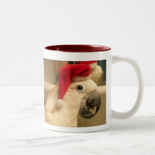 Caneca De Café Em Dois Tons Papai noel de Charlie, Feliz Natal!!!!