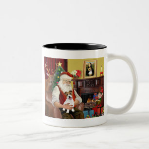 Caneca De Café Em Dois Tons Papai noel Jack Russell Terrier PUP