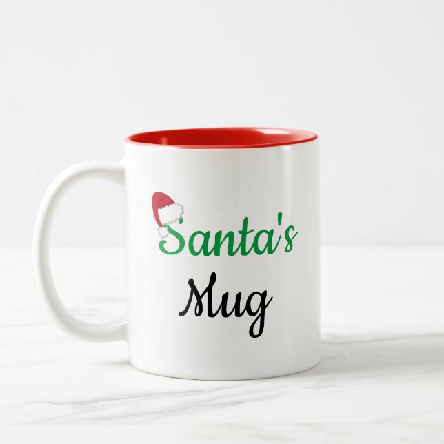 Caneca De Café Em Dois Tons Papai noel Mug (Esquerda)