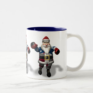 Caneca De Café Em Dois Tons Papai Noel no Boxing Day