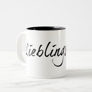 Caneca De Café Em Dois Tons Papai querido - escrita preta 00001