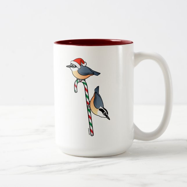 Caneca De Café Em Dois Tons Papais noeis (Direita)