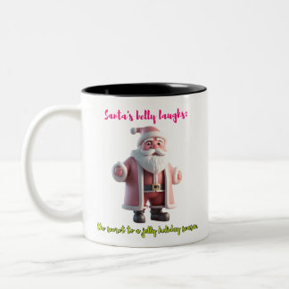 Caneca De Café Em Dois Tons Papais noeis Belly Laughs