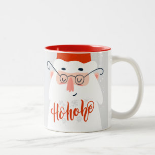 Caneca De Café Em Dois Tons Papais noeis bonitos Ho Ho Ho Ho