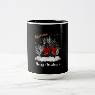 Caneca De Café Em Dois Tons Papais noeis Casal da Terra Nova - Presente de Cac