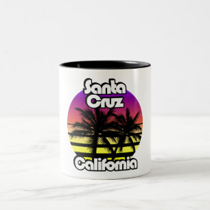 Caneca De Café Em Dois Tons Papais noeis Cruz Califórnia