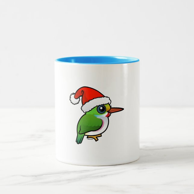 Caneca De Café Em Dois Tons Papais noeis Cuban Tody (Centro)