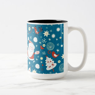 Caneca De Café Em Dois Tons Papais noeis de Natal bonitos