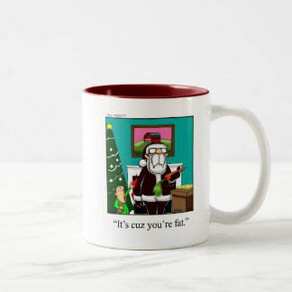 Caneca De Café Em Dois Tons Papais noeis de Natal Mug de café