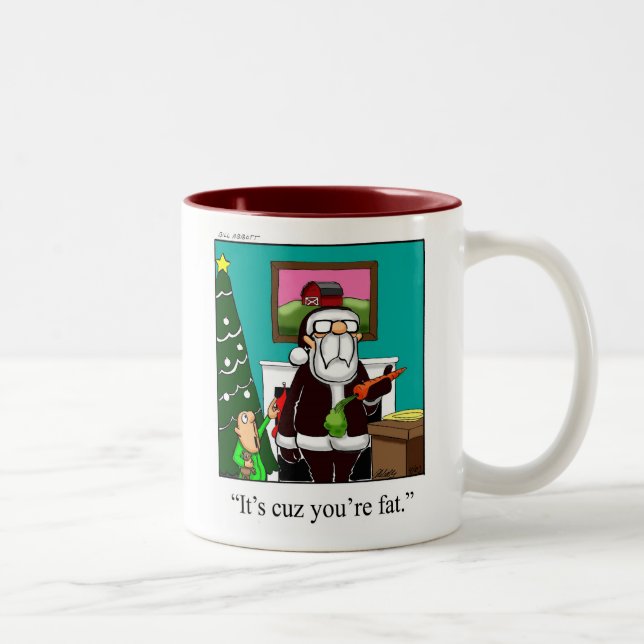 Caneca De Café Em Dois Tons Papais noeis de Natal Mug de café (Direita)