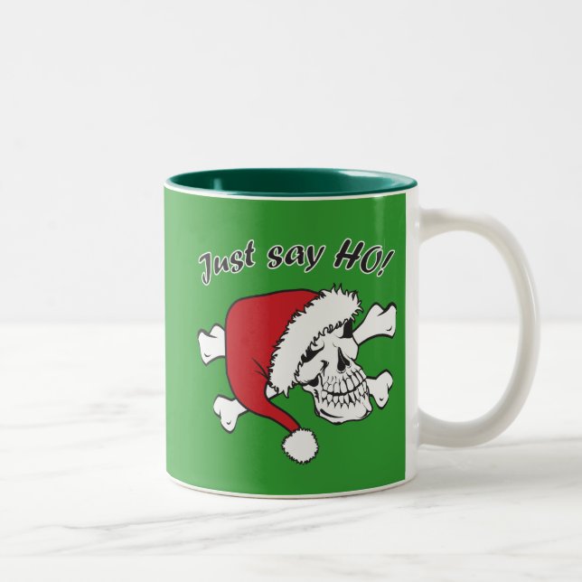Caneca De Café Em Dois Tons Papais noeis Engraçados (Direita)