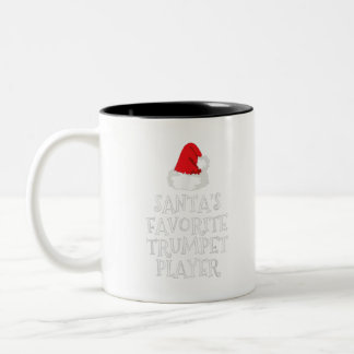 Caneca De Café Em Dois Tons Papais noeis Favoritos Jogador de Trompete de Nata