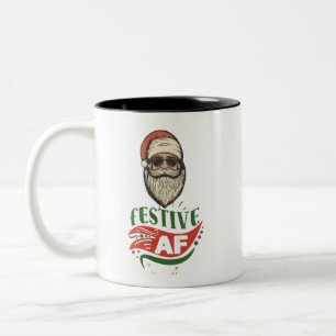 Caneca De Café Em Dois Tons Papais noeis Retroativos legal