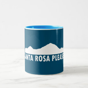 Caneca De Café Em Dois Tons Papais noeis Rosa California, por favor